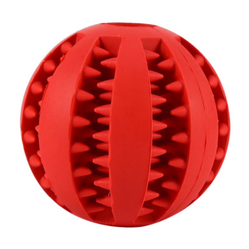 Interactieve Rubber Ballen Hond Speelgoed Hond Kat Puppy Elasticiteit Tanden Bal Hond Chew Speelgoed Gebitsreiniging Ballen Speelgoed S-Size: Rood / 5cm