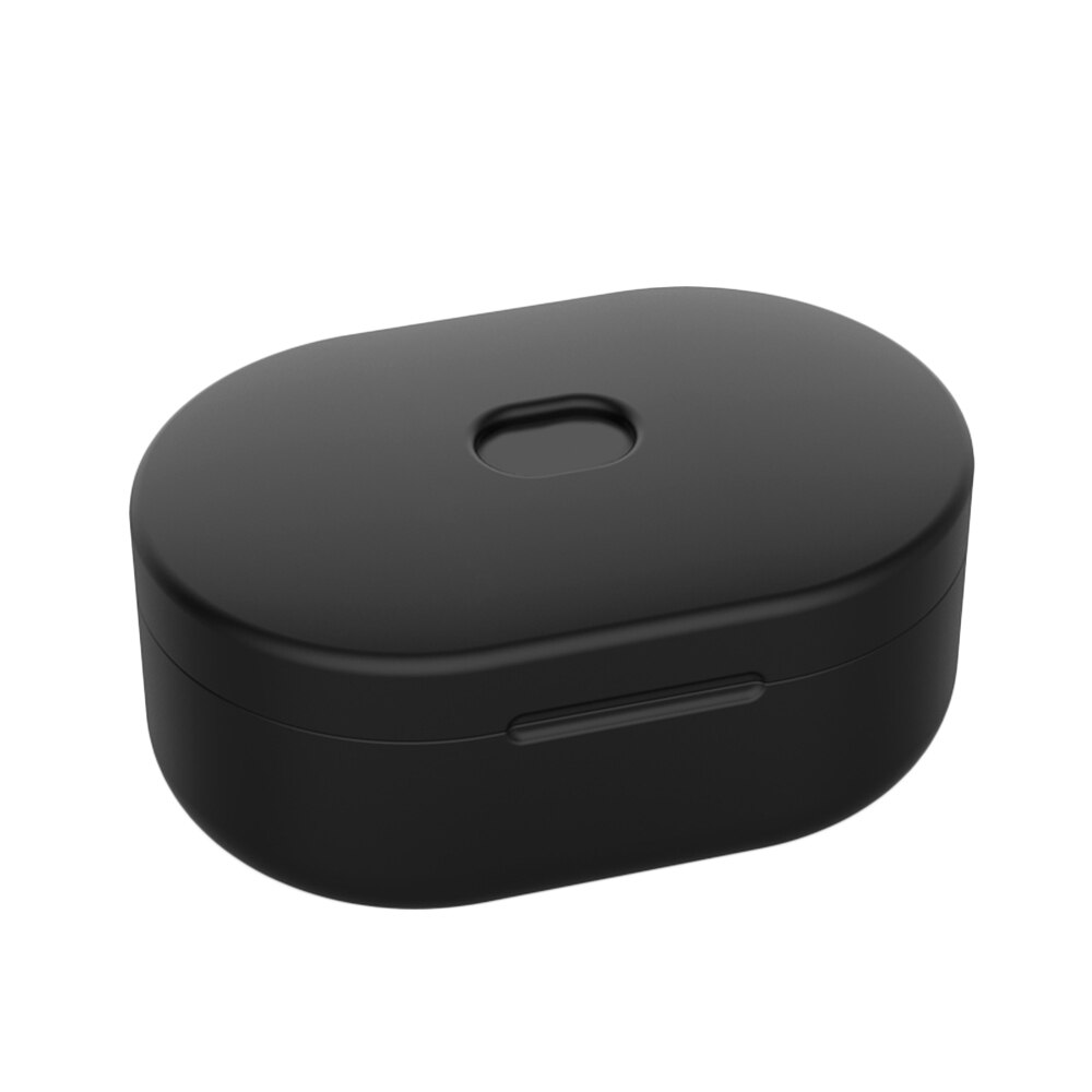 Funda de silicona para auriculares Xiaomi Redmi AirDots, carcasa para auriculares inalámbricos por Bluetooth, TWS, 1, 2 cajas: Black
