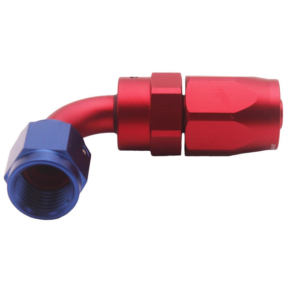 AN 6 90 Degree Fast Flow Rotate Hose Fitting Connctor Water Hose Pipe connectors