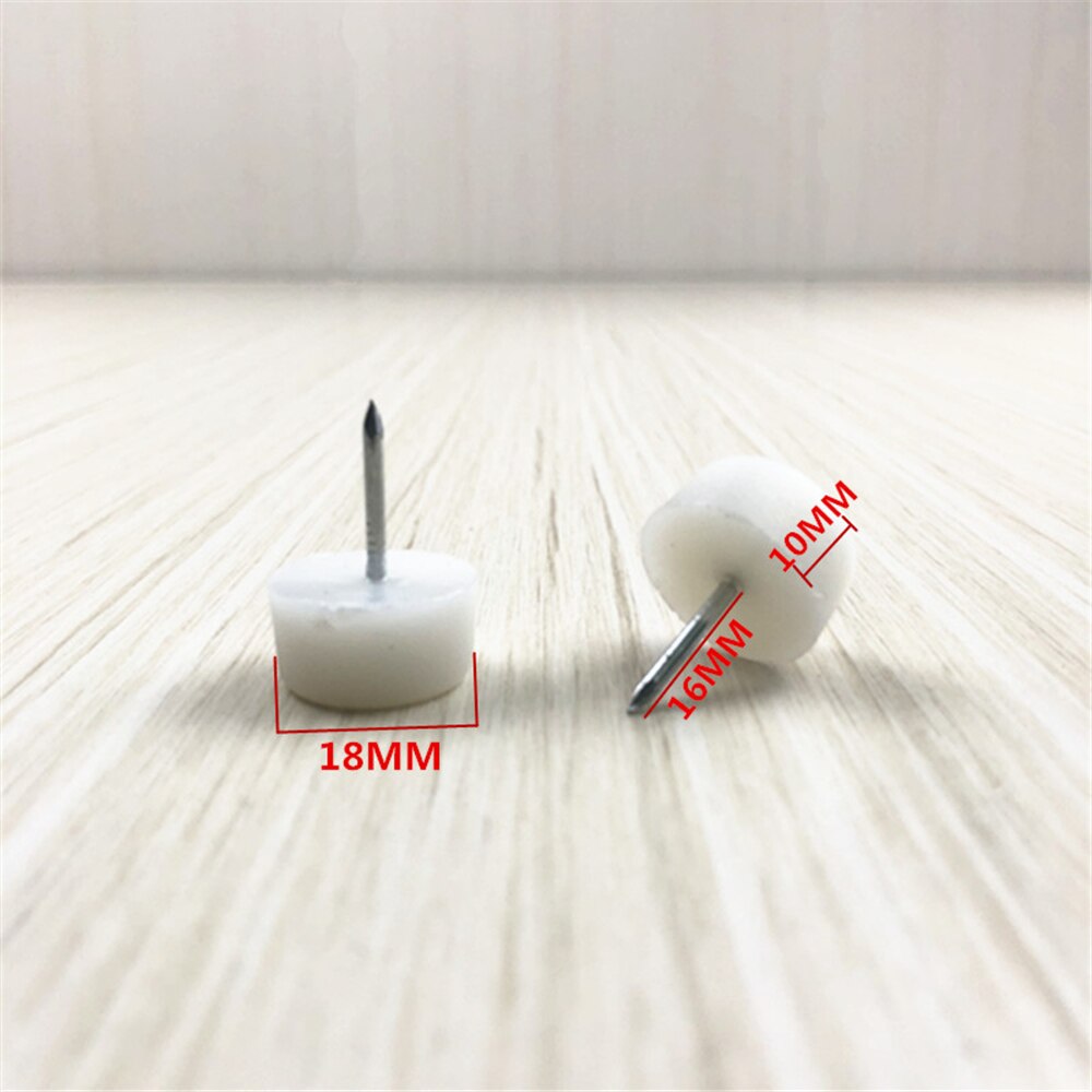 Één centimeter meubel verdikte voet spijker antislip demper voetmat houten stoel 10mm voet spijker