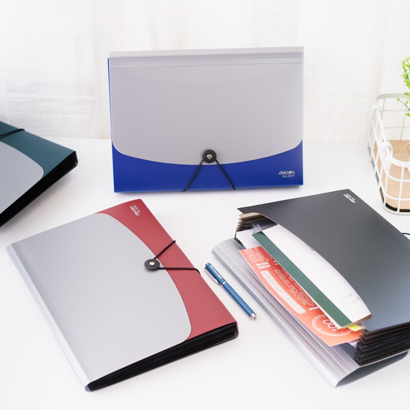 Students use folder insertion A4 file collection box paper collection bag organ bag large volume file bag file folder file pack
