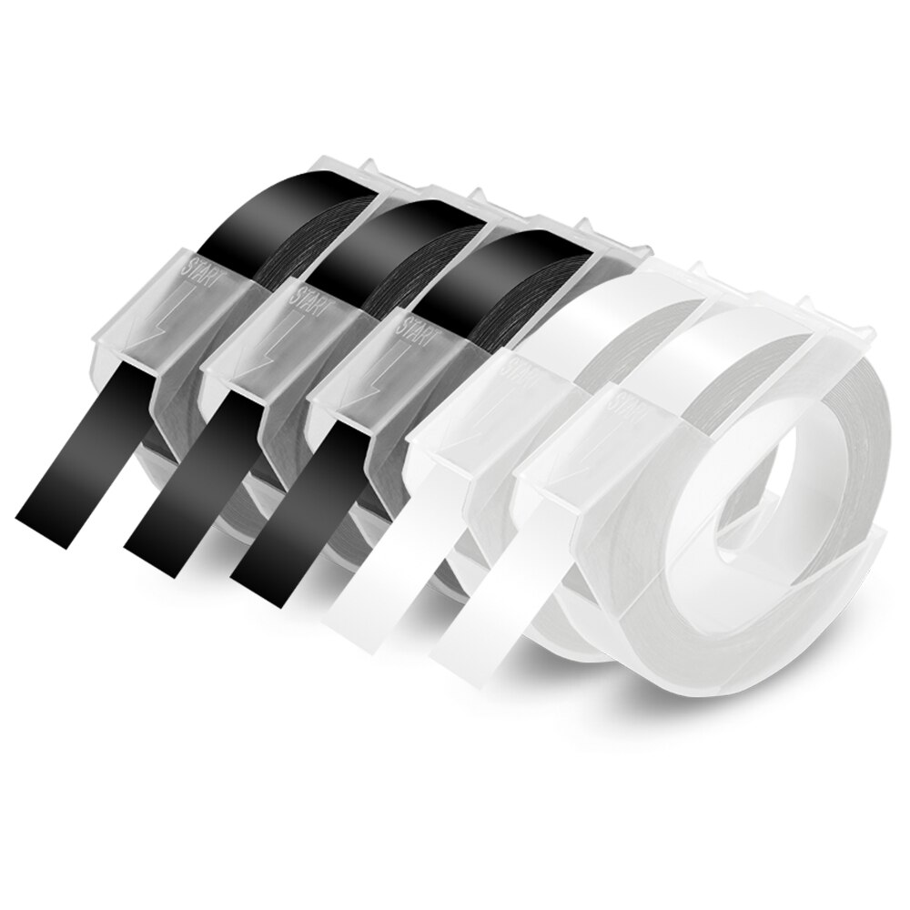 Kennzeichnung Maschine Motex E101 Etikett Drucker Manuelle Etikettierer mit Rad 3D Präge Etikett Band passen Dymo Band Dymo 12965 Etikettierer: 5PK Etikett 7