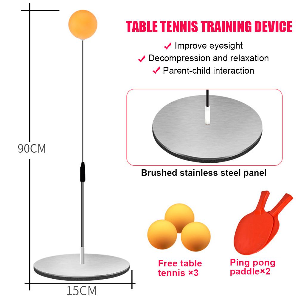 Colour Wood Table Tennis Trainer Table Tennis Practice Pingpong Trainer Practical Game Play Racquet Portable Durable Racket