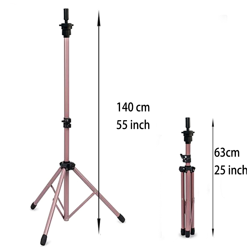 125Cm Mannequin Hoofd Houder Statief Voor Kappers Salon Training Hoofd Sterke Verstelbare Pruik Stand Statief Voor Pruik Maken: Geborsteld