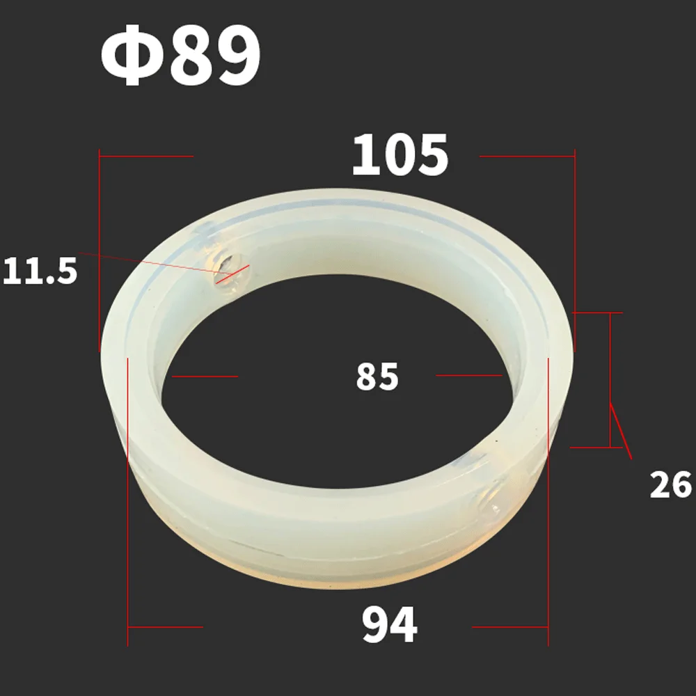 Homebrew Sanitary Food Grade VMQ Silicone Sealing Ring Gasket Seal Replacement For 1.5" -8"Tri Clamp Butterfly Valve: Brown
