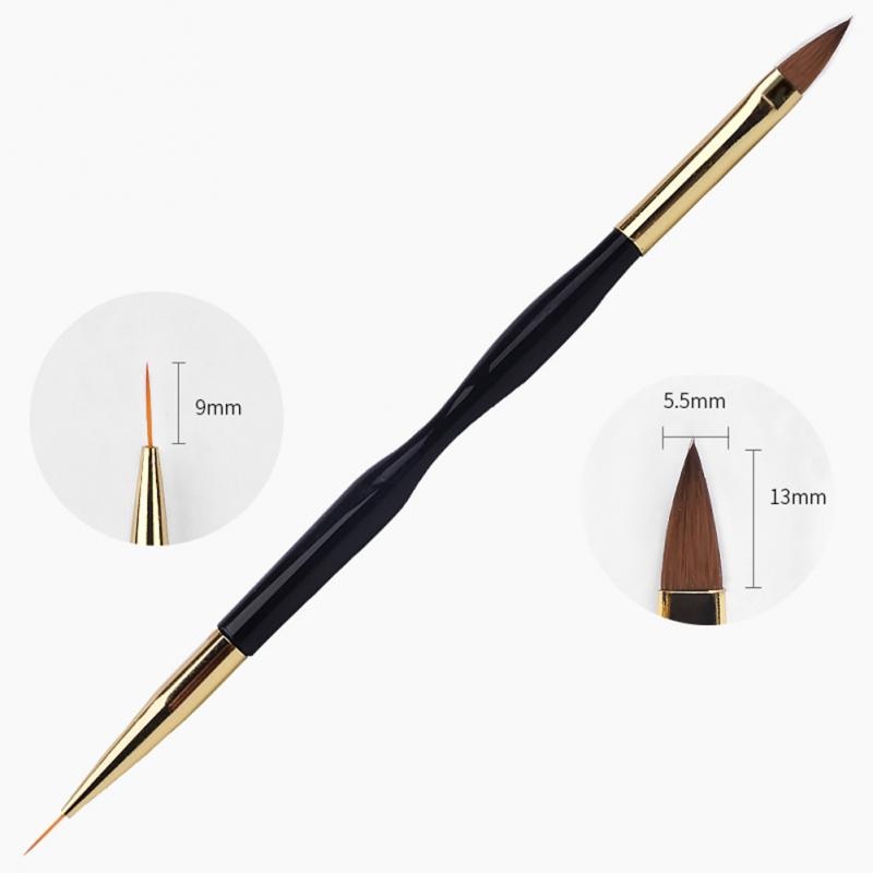 Nail Art DIY Tips Acrylic Drawing Painting Striping UV Gel Pen Nail Art Brush Set Dotting Polish Liner Manicure Tools: 03 1pcs