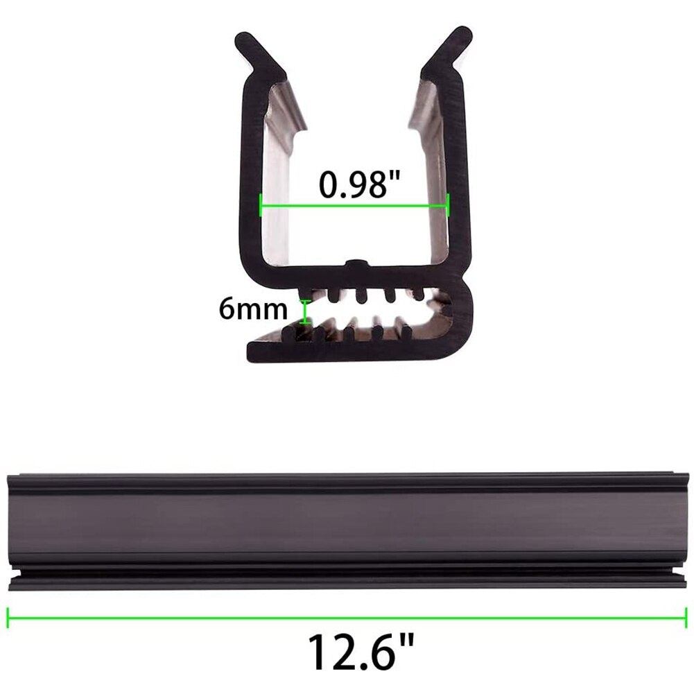 2 Pcs 12.6 Inch Windshield Sash for Club Car DS & Precedent Golf Cart 102163001 Golf Cart Accessories