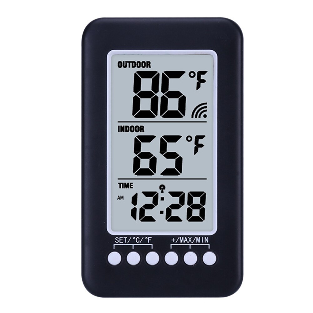 Draadloze Vriezer Koelkast Lcd Digitale Thermometer Alarm Weerstation + 1 Sensor Gastheer Eenheden Voor Indoor Temperatuur