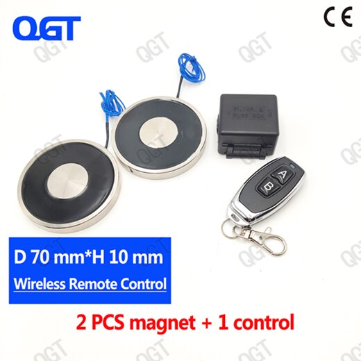 KK-70/9 Dubbele DC De draadloze afstandsbediening electro magneet Elektromagneet cilinder magneten custom elektrische magneet zuigen: Default Title