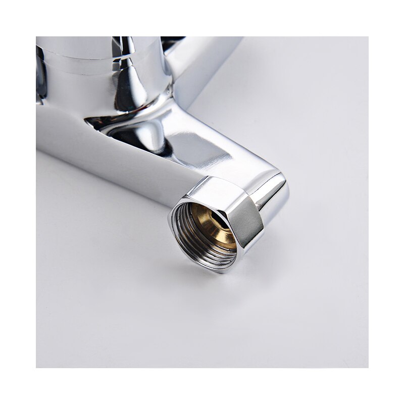 Wandmontage Handdouche Kraan Bad Kraan Valve Badkamer Douche Kranen Warm En Koud Water Mengkraan Mondstuk Tap