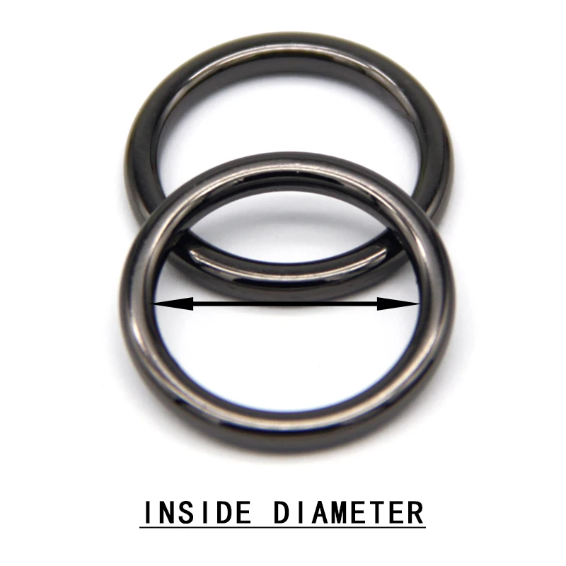 HENGC, hebillas redondas grandes de Metal con anillo redondo, tela de cierre para cinturón de cuero, zapatos, bolsos, prendas de vestir, costura de , manualidades DIY,: # 7 / Dorado