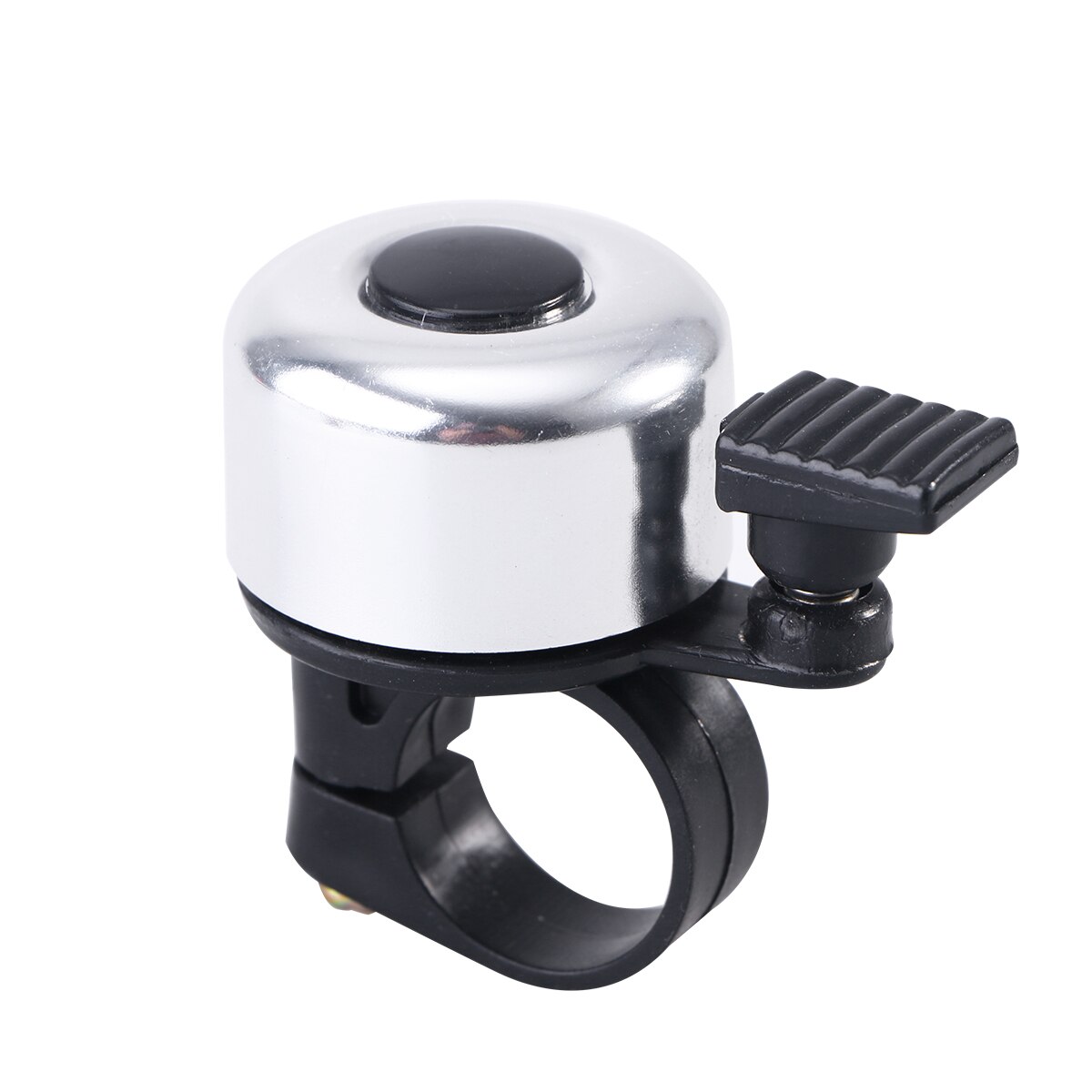 Cykel cykel klocka cykel styre klocka cykel ring ringer landsvägscyklar mtb horn cykling klocka cykeltillbehör (svart): Silver-