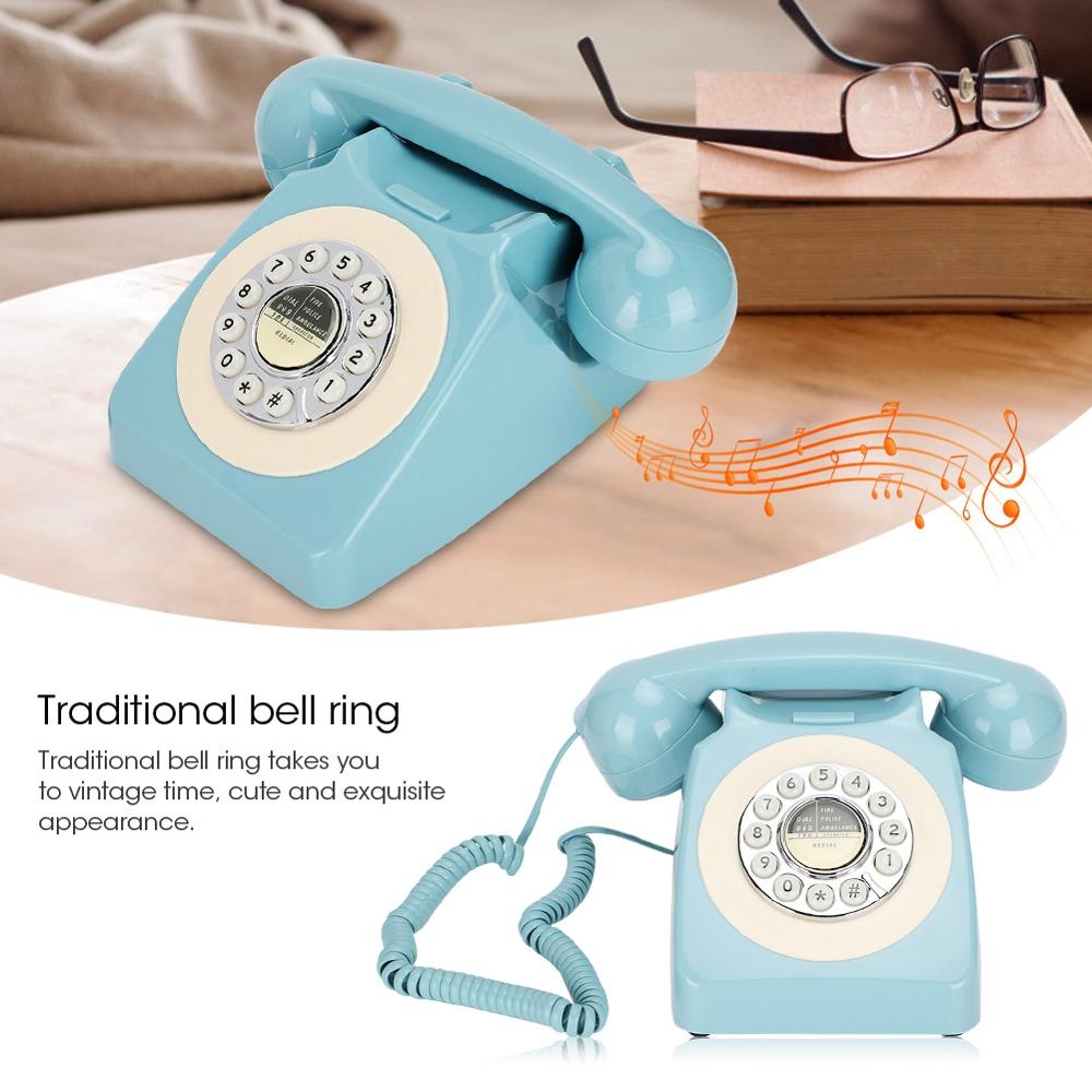 Ct -n8019 retro fastnet telefon multifunktionel bordtelefon til hjemmekontor brug telefono inalambrico