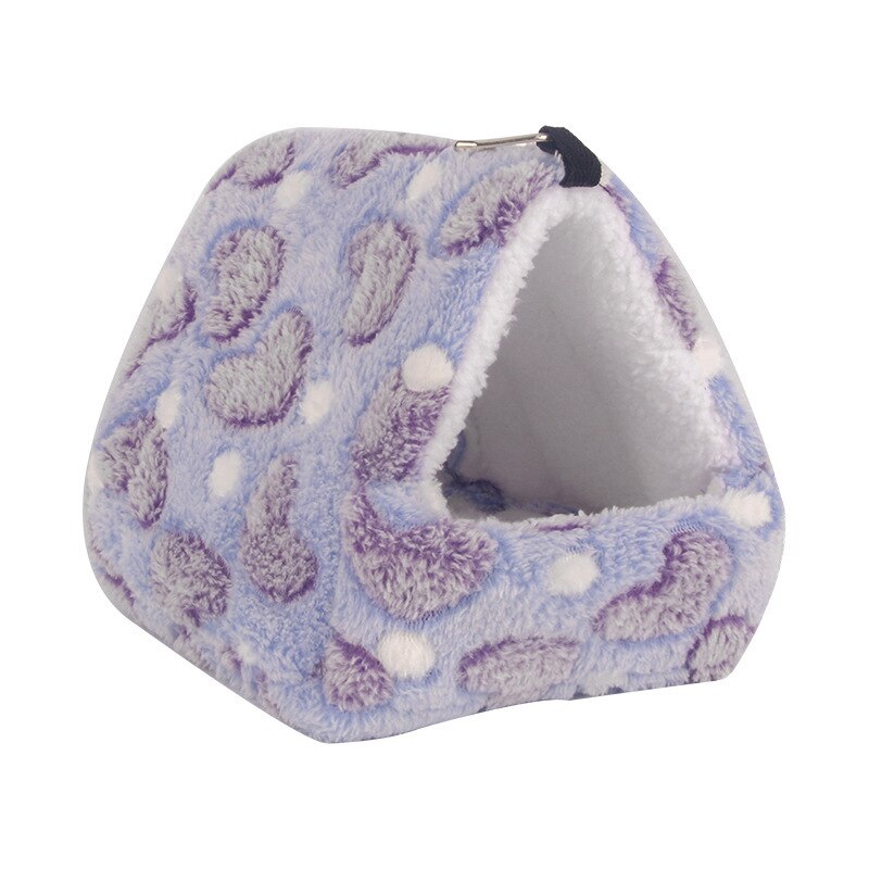 Huisdier Bed Zacht Flanel Cavia Bed Hamsters Slaapzak Voor Konijn Accessoires Jaula Conejo Kleine Huisdier Kooi Nest Bed kussen: Paars / 14x12cm