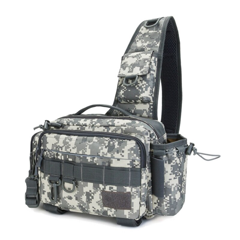 Equipo de pesca al aire libre multifuncional, bolsa impermeable, cintura, hombro, Crossbody,