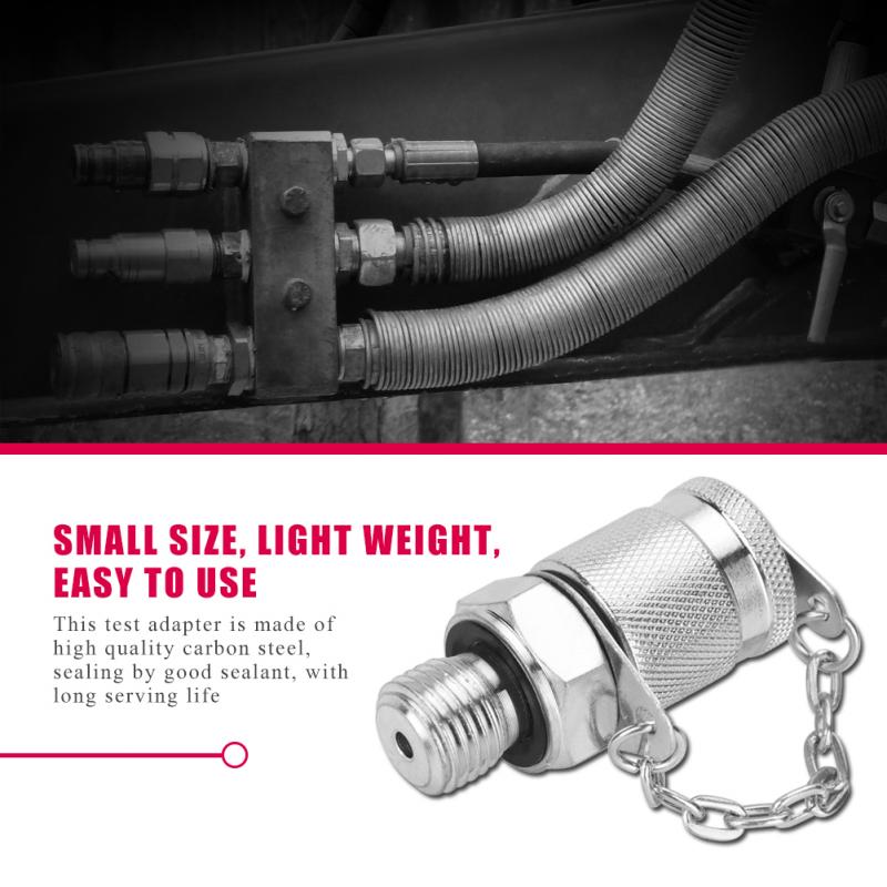 63MPa/630BAR Hydraulic Pressure Test Adapter Test Point Testing Coupling Adapter for Hydraulic System for Hydraulic Mineral Oil
