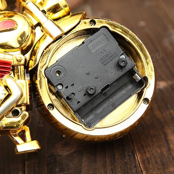 4 kolory budzik w kształcie motocykla zegarek wioślarz z napędem domu dekoracja w stylu klasyczny z tworzywa sztucznego fajny prezent