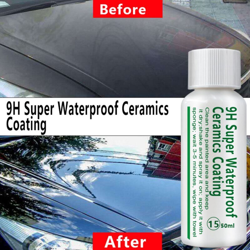 50ML 9H Waterproof Rainproof Nano Hydrophobic Coating Anti-Scratch Car Ceramic Polish Paint Care