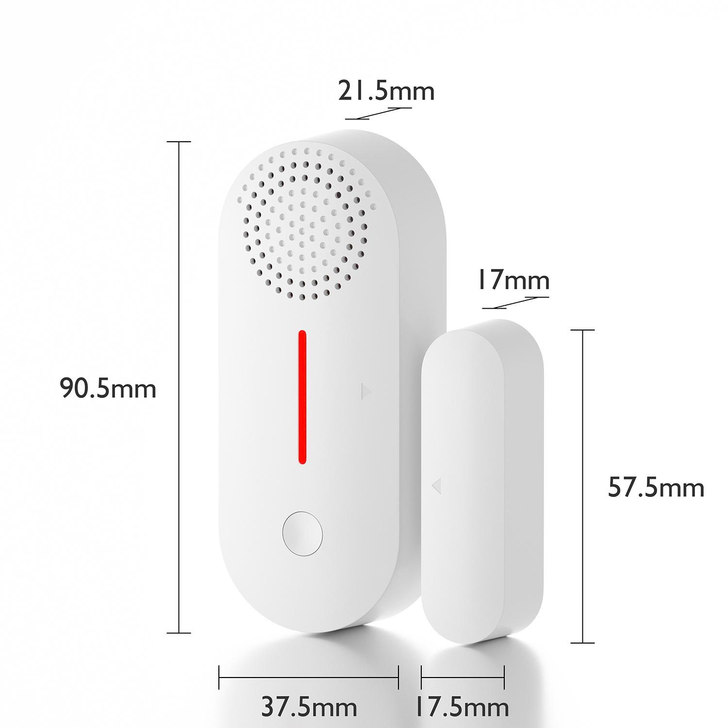 Tuya Smart WiFi Door Sensor Door Open / Closed Detectors Sound Alarm Timed Arming and Disarming App Notification Alert Security