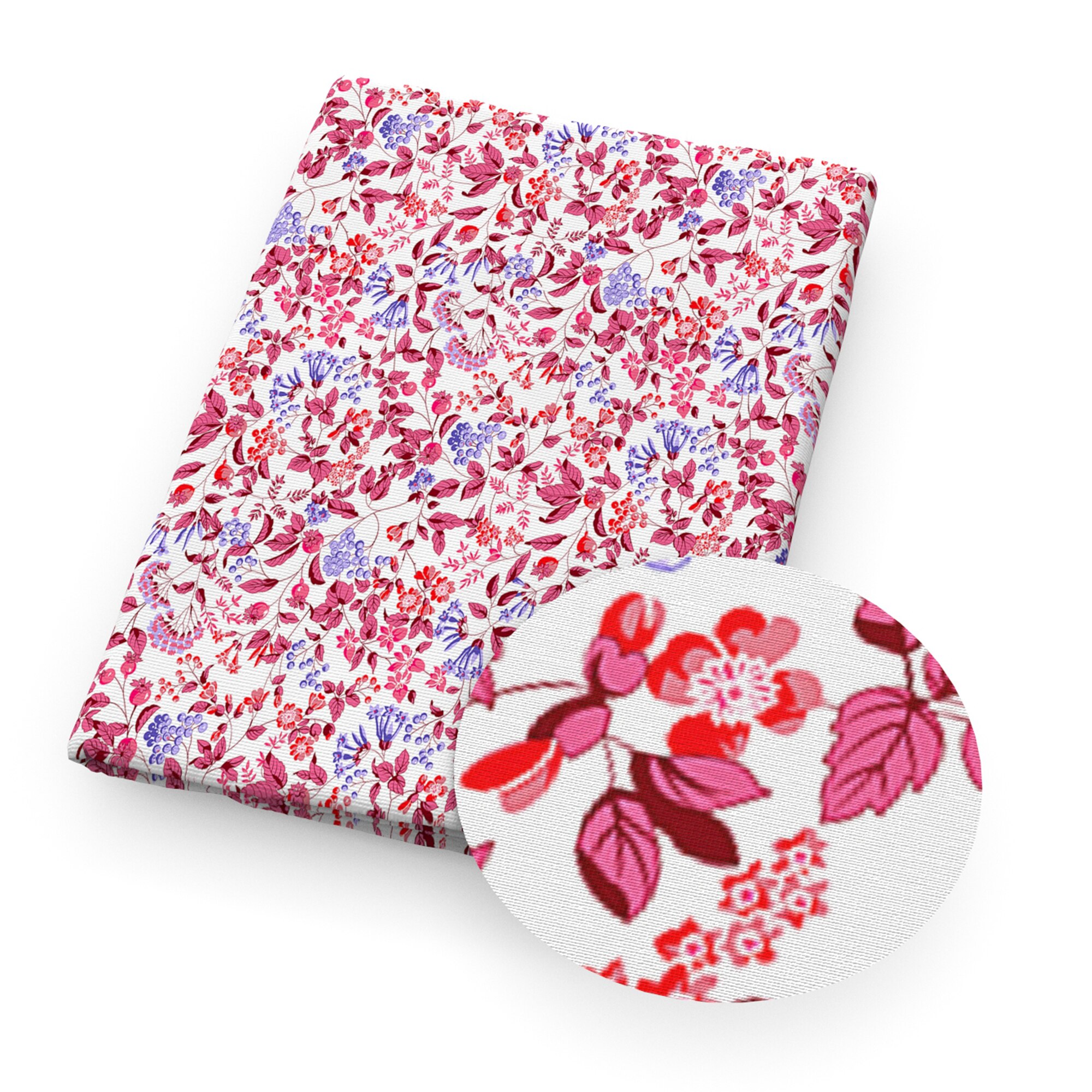 50*145cm Pink Series Spring Flower Polyester Cotton Fabric for Tissue Kids HomeTextile Doll Clothes Wedding Dress,1Yc14553: 1124527