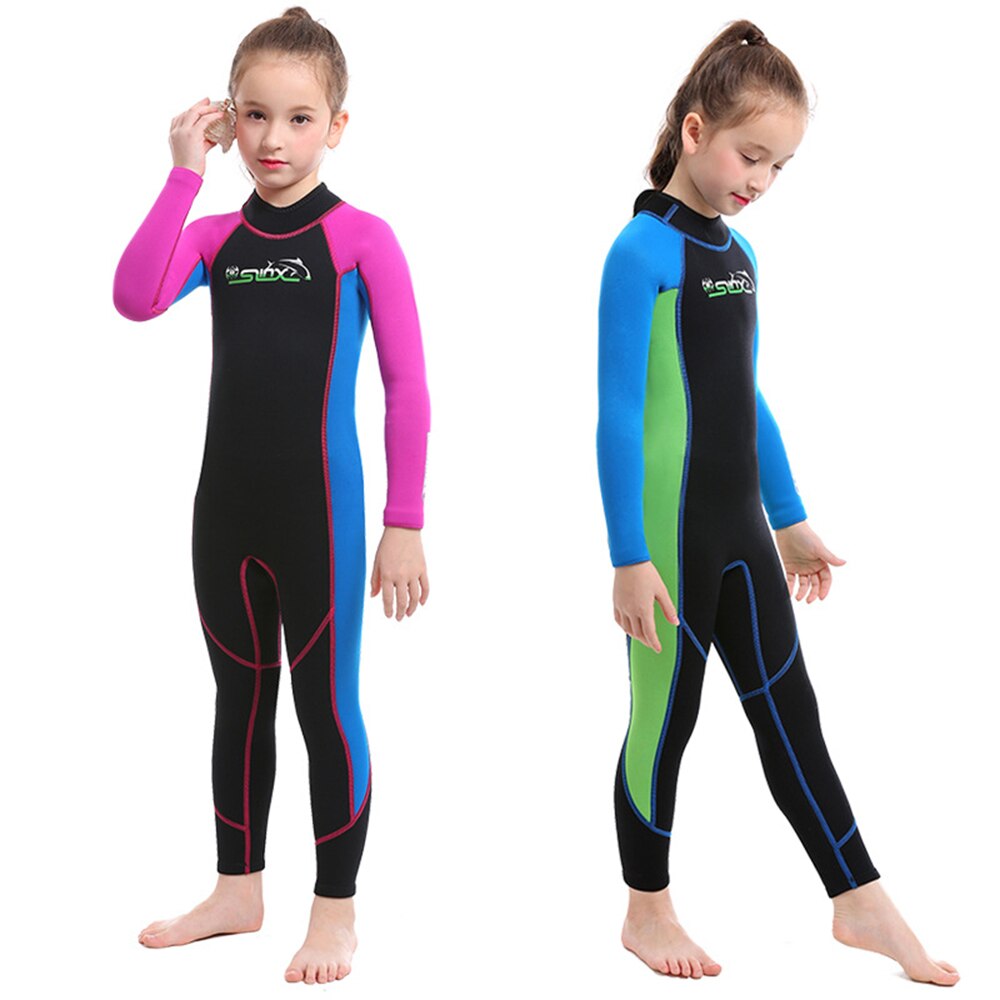 Mute a maniche lunghe in Neoprene SLINX mute da sub per ragazzi/ragazze bambini Rash Guards un pezzo surf nuoto Snorkel bambino