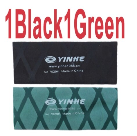 2 unids/lote YINHE GALAXY supergrip termoretráctil para raqueta de tenis de mesa, mango de cinta, raqueta de Ping Pong, banda para el sudor: YH 1Black1Green