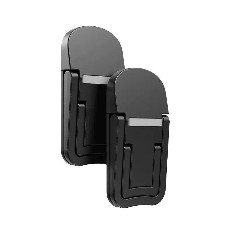 Support d'ordinateur portable pliable réglable, mini jambes, support portable ultra-mince pour Macbook, support de refroidissement pour ordinateur portable, support invisible: Bleu