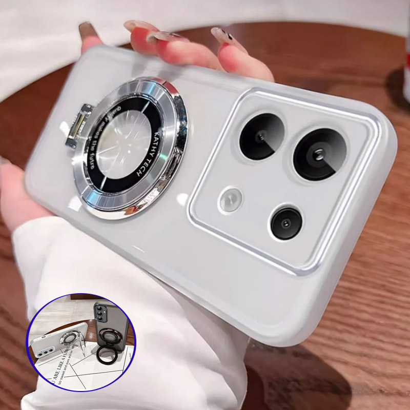 Note 40 Magsafe support magnétique coque en silicone pour Funda Infinix Note 40 Note40 Pro Plus 4G 5G couverture transparente transparente