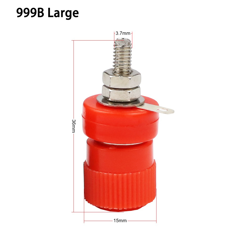 10 Stück JS-910B 999B Polklemmen, 4 mm Bananenstecker, 4 mm Anschlussstecker für Verstärker, Arduino: Braun