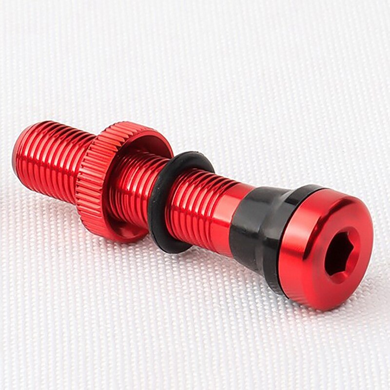 Schrader – Valves A/V 40mm, 2 pièces, mamelon anodisé CNC pour vtt, vélo de route, jantes Tubeless