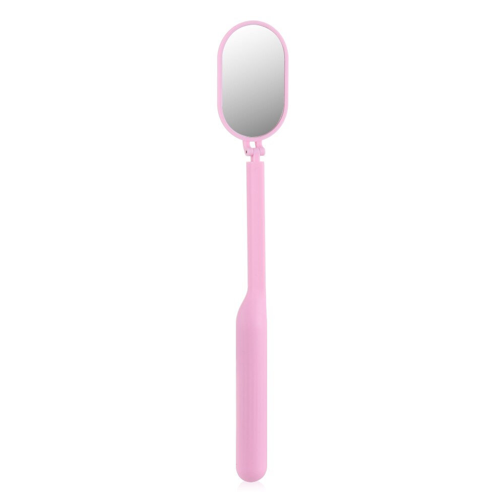 270 Graden Vrije Rotatie Dental Mond Orale Tanden Spiegel Lichtgewicht Vergrootglas Controleren Wimpers Extension Spiegel Make-Up Tool: Pink
