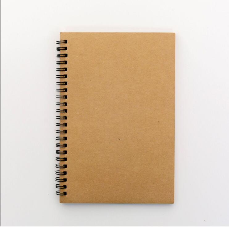Sketchbook Diary Drawing Painting Graffiti Small 12*18cm Blank Paper Notebook Memo Pad School Office Pads Stationery: Khaki