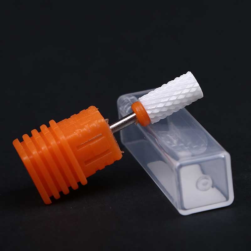 Elektrisk neglefil 3/32 " keramisk neglebor grov medium finkornet manikyrbor med flat topp keramisk neglebor ,jk: Xxc