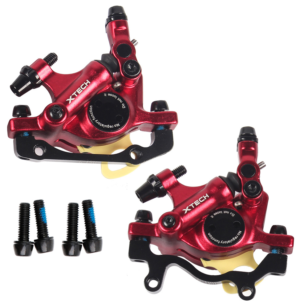 ZOOM XTECH HB100 MTB Oil Disc Hydraulic Brake Disc Brake Line Pull Calipers Front & Rear G3 rotors 120/140/160/180MM MT200 M315: Yellow