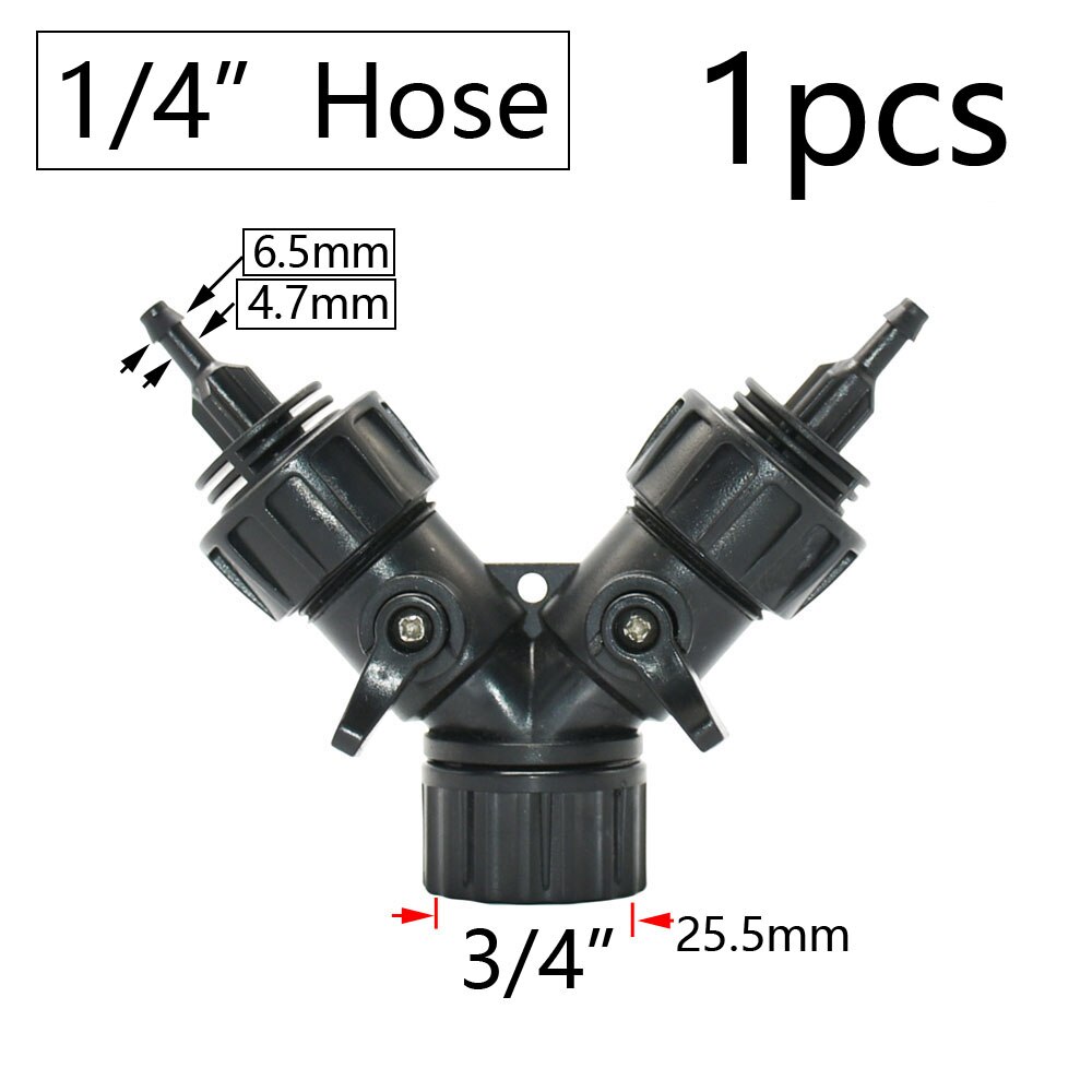 Garden Quick Coupling Adapter with 1/4 (ID 4mm) or 3/8 inch (8mm) Barbed Connector for Irrigation Garden Watering Greenhouse: Orange