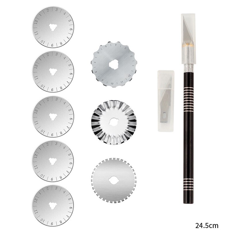 Rotary Cutter Set Blades Patchwork Ruler Cutting Mat Fabric Leather Craft Cloth Quilting DIY Leathercraft Sewing Tools