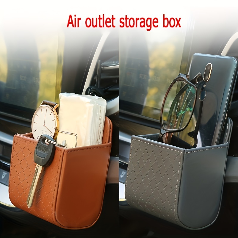 Auto luchtuitlaat opbergtas, auto opbergdoos, auto telefoon ophangtas, auto-interieur opbergdoos, benodigdheden
