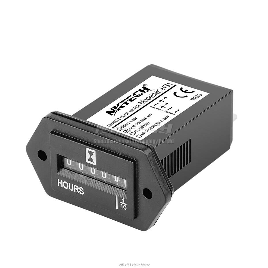 NKTECH de cuarzo hora metros NK-HS0 NK-HS1 contador medidor para barcos generador coche camión motocicleta Marine Motor de moto de nieve de césped