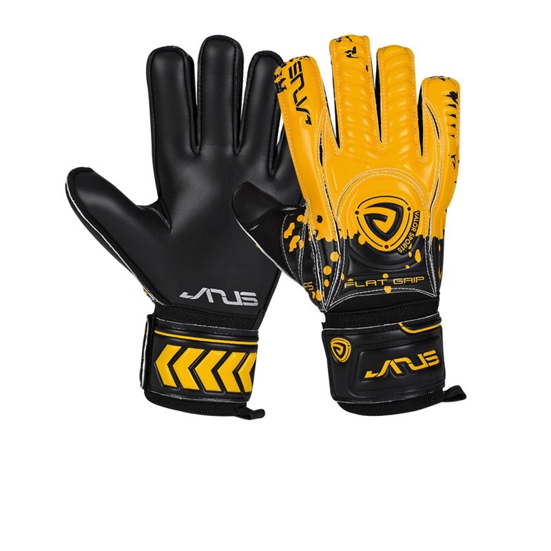 Professionelle Latex Torwart Handschuhe Für Goalie Fußball Fußball Mit Finger Schutz L476: Yellow / Size 8