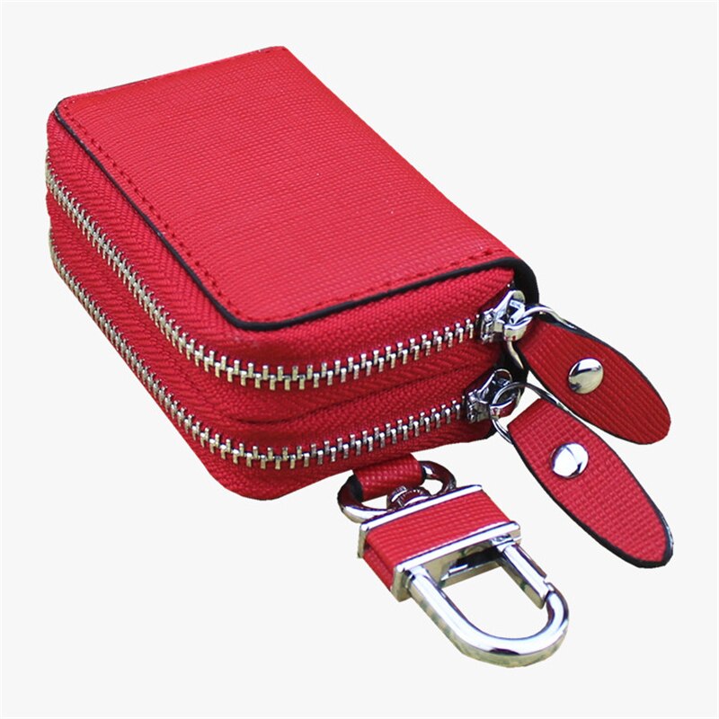 Femme de ménage voiture petit étui à clés clés pochette cuir unisexe clé sac organisateur multifonction porte-cartes