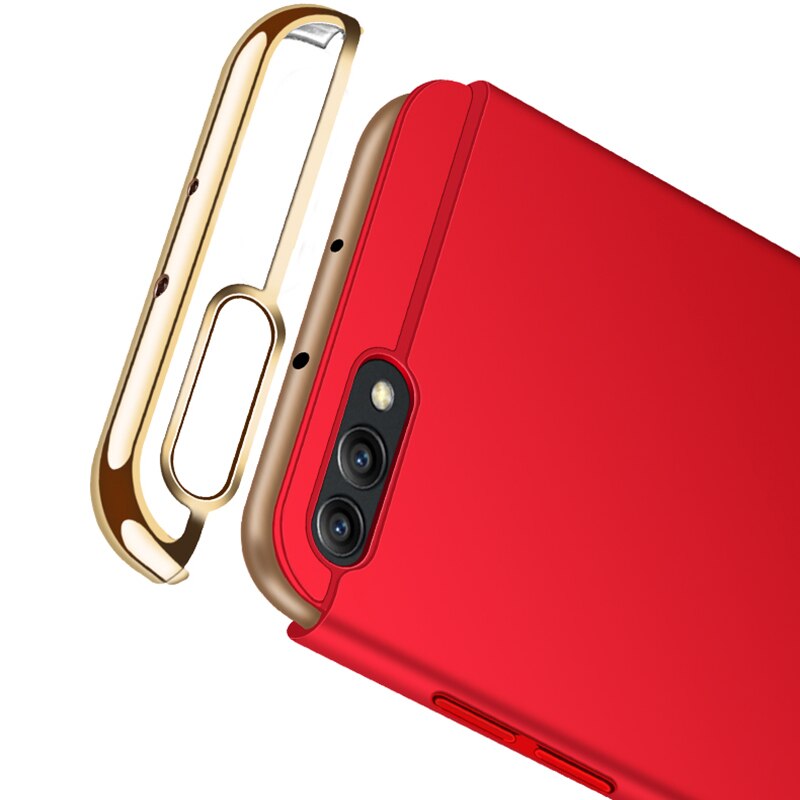 3in1 Voor Huawei Honor 10 Case Volledige Cover Hard Matte Shell Coque op Honor 10 Lite Honor 10 Hard Plating bumper Protector Behuizing