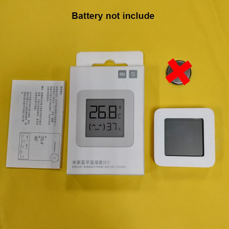 [Versión más reciente] termómetro Xiaomi Mijia Bluetooth 2 termómetro higrómetro Digital inalámbrico inteligente trabajo con la aplicación Mijia: Default Title