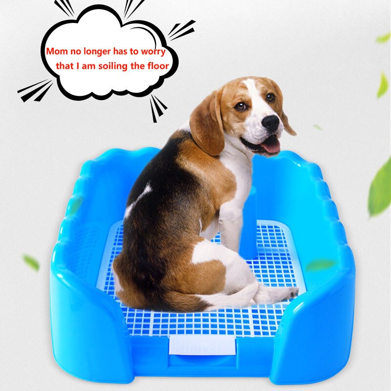 Pet Toilet Dog Tray pee dog Puppy Potty Portable Loo Training Pad Holder With Fence Pee Post Potty For Dogs toilet tray drain