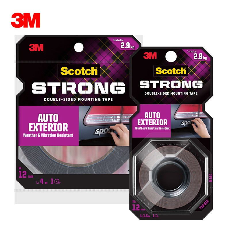 3M Auto tape 3M Car Tape 3M Double Sided Mounting tape Attaches Side Moldings,Trim and Emblems to Interior and Exterior of auto