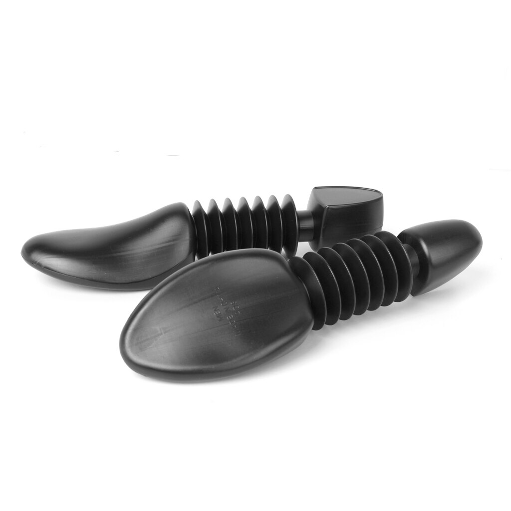 Footful 1 par masculino sapato árvores sapato maca shaper mola de plástico para eua tamanho 7.5-11.5 preto