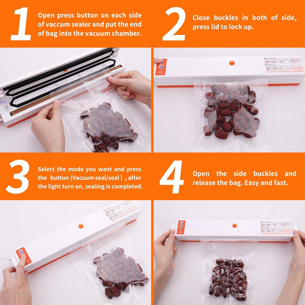 Kitchen Machine Film Sealer Vacuum Packer For Dry Pumping Most Popular Products Preservation Food Lock Fresh Film Vacuum Sealer