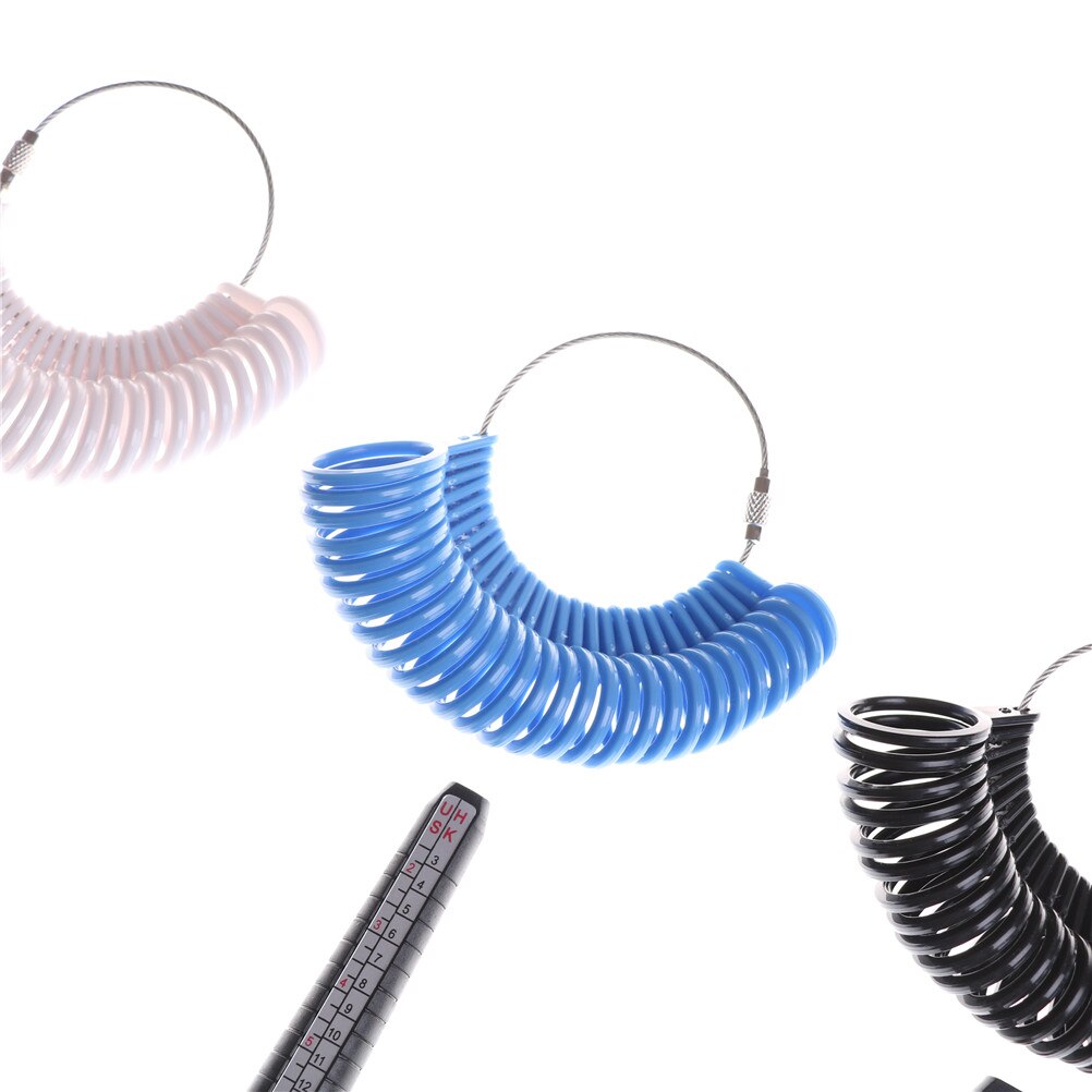 1 conjunto anel sizer dedo medição vara metal anel mandril