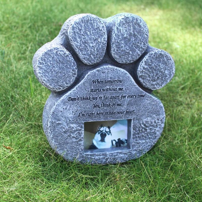 Haustier Denkmal Grabstein Pfote Geformt Grabstein Garten Dekoration Ornamente Hund zubehör Haustier liefert katze Denkmal Erinnerung hund katze