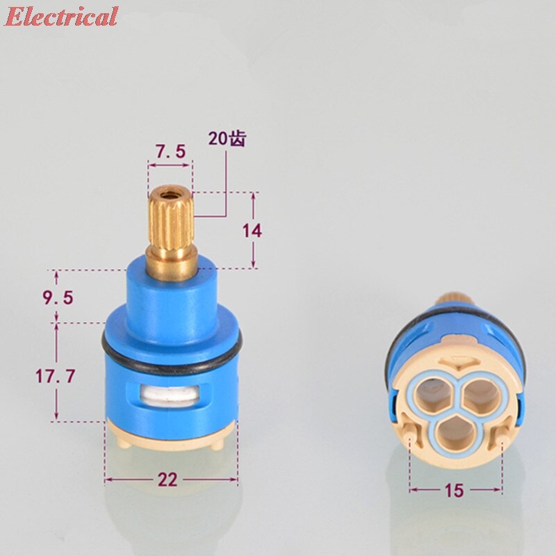 1Pc Spruitstuk Water Segregator Kraan Cartridges Badkamer Douche Accessoires Douche Mengkraan 3 Speed Regulator Keramische Schakelaar: NO.1