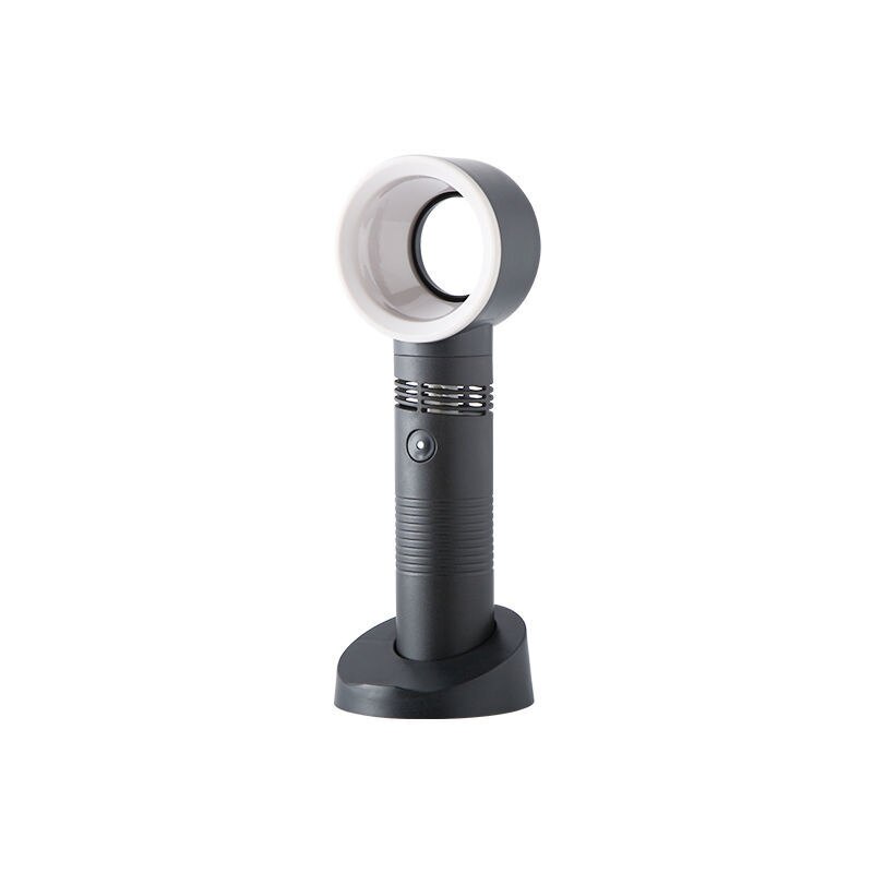 Mini Bladeless Fan Portable Hand held Cute Cat USB Rechargeable Cooling Fans 2000mAh Mute for Home Outdoor Ventilador Cooler: Black
